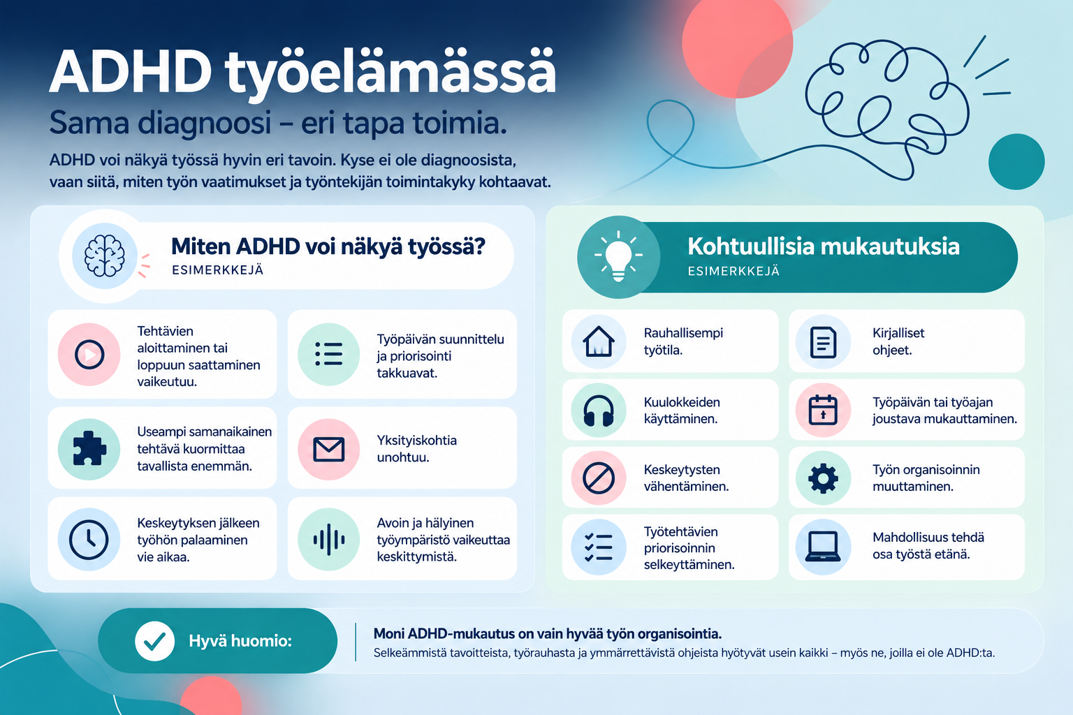 ADHD työelämässä | Täsmä Työterveys