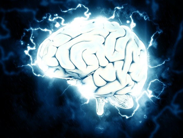 aivot ja stressiä kuvaavia sähköpurkauksia